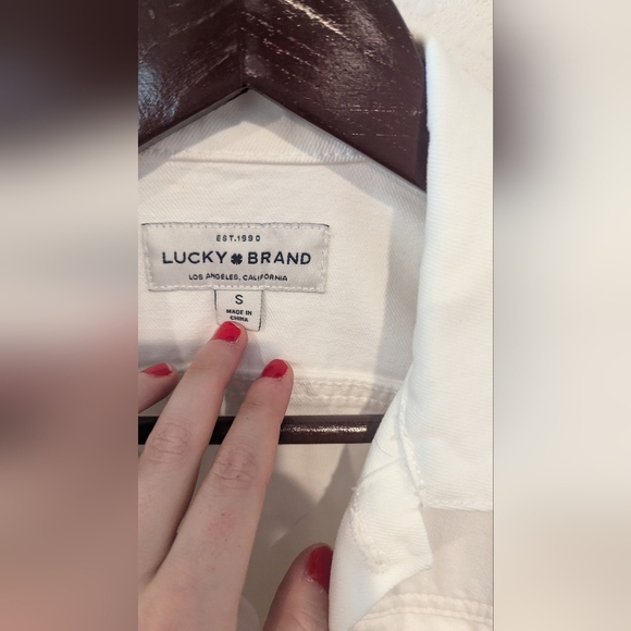Lucky Brand White Jean Jacket - Picture 3 of 3